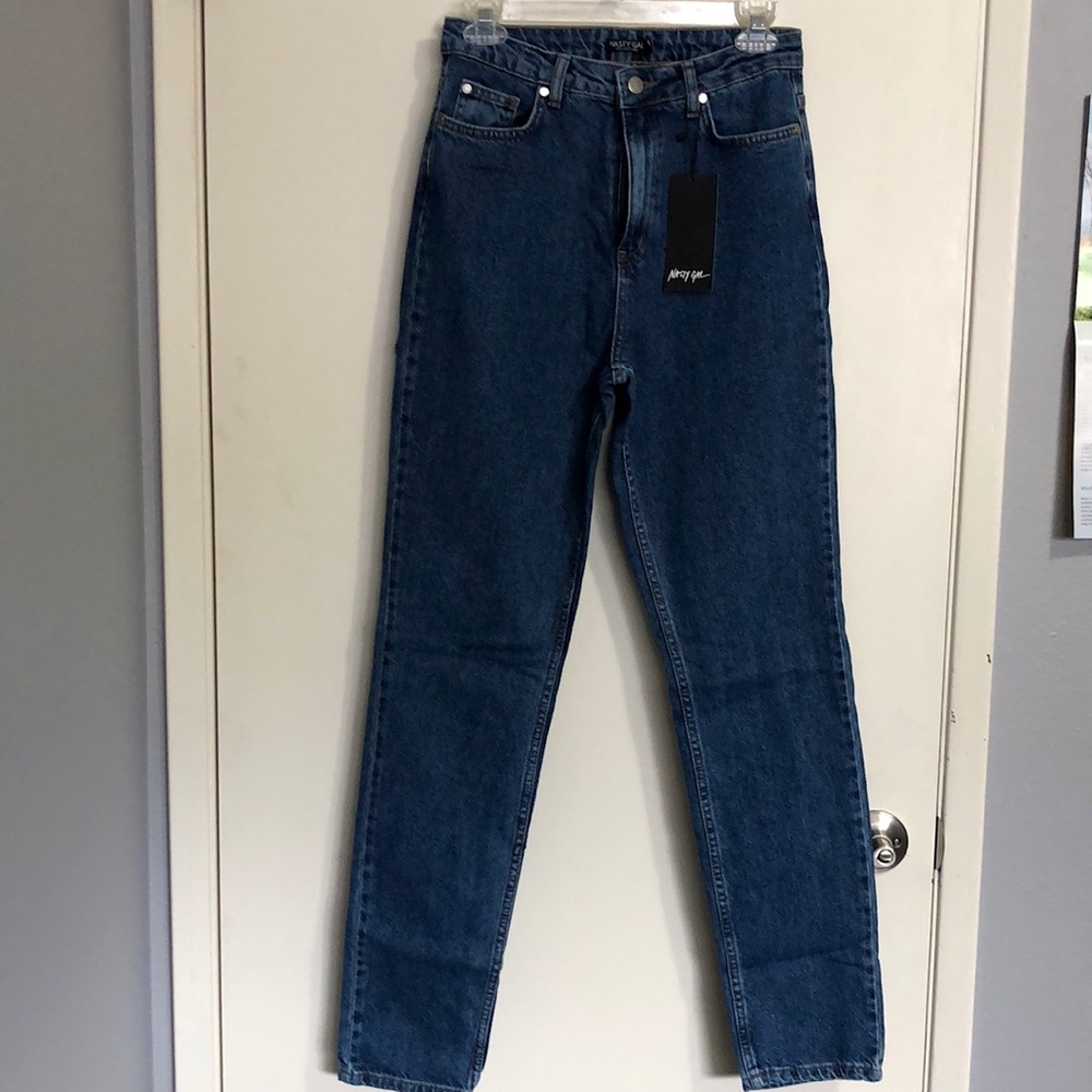 Nasty Gal High Waisted Mom Jeans UK 8/US 4